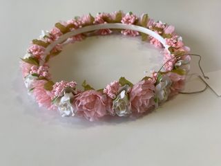 CORONA DIADEMA TOCADO FLORES COMUNIÓN