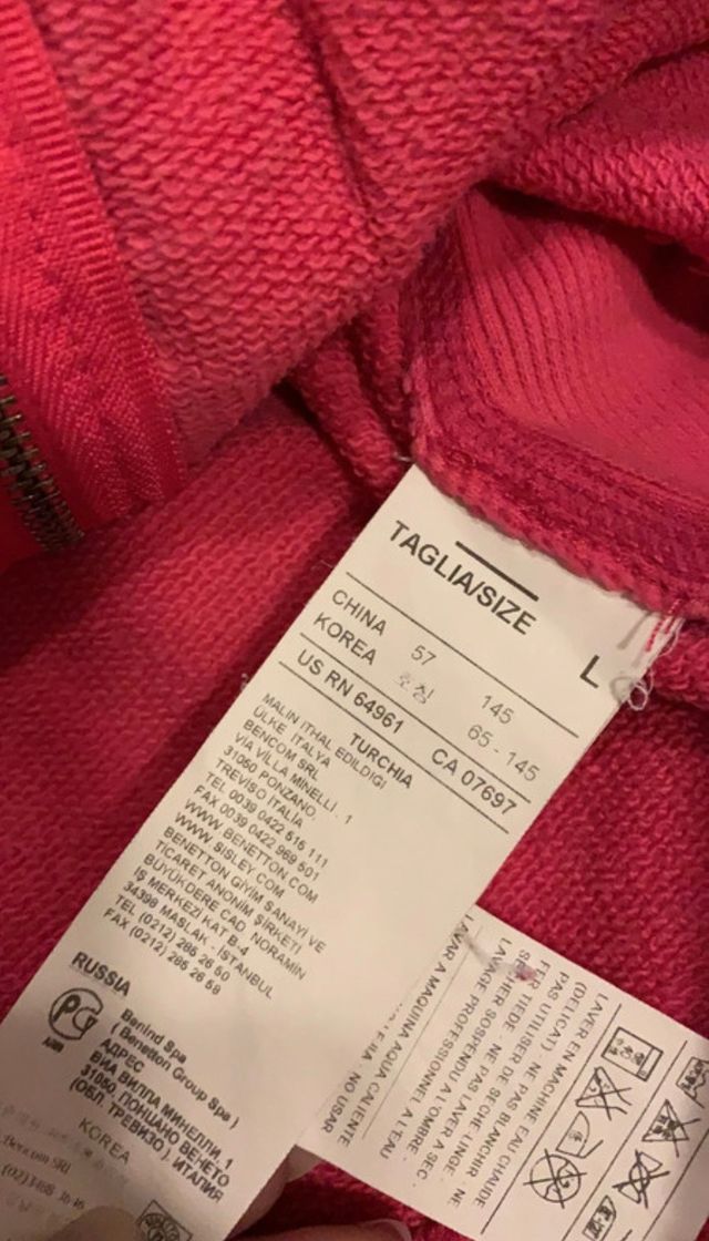 Felpe Benetton 8-9 anni