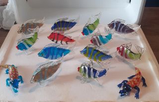 Vetro di Murano 19 pezzi tutti fatti a mano