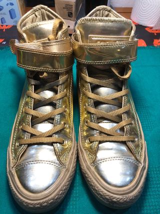 Botines Converse AllStar Hi Brea Metallic Gold 37