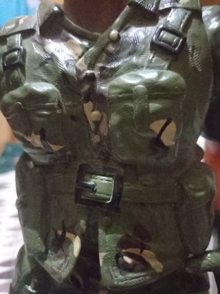 Antigua figura militar( sellado por artesano)