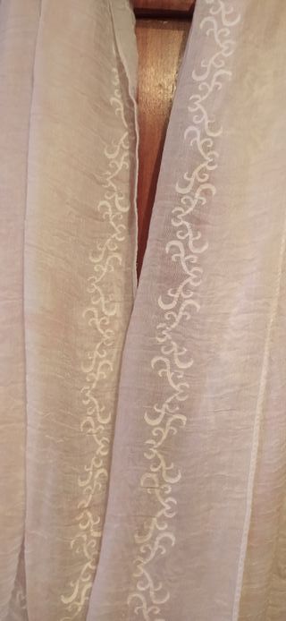 Pashmina blanca de algodón