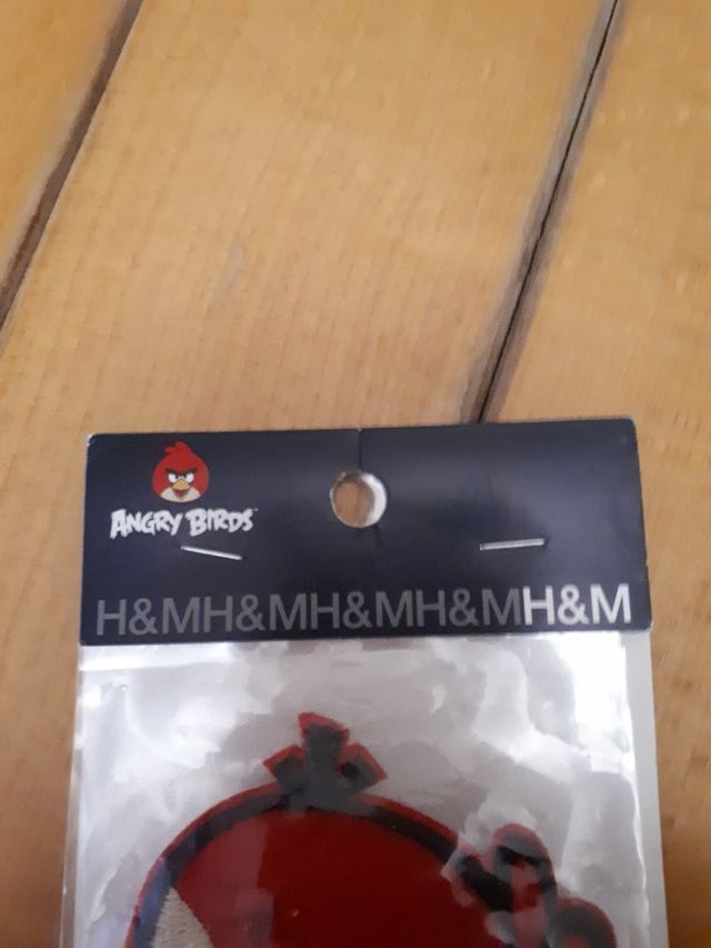N.3 toppe termoadesive Angry Birds. Nuove