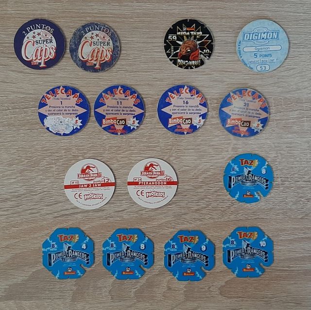 TAZOS ( Power Rangers . Dragon Ball . JurassicPark