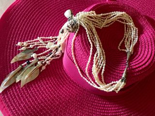 COLLAR PERLA DE RIO Y MADREPERLA. VINTAGE