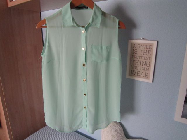 Camisa aguamarina