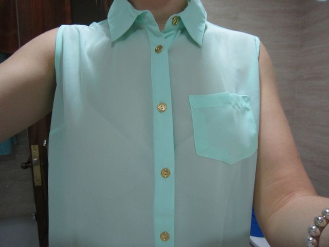 Camisa aguamarina