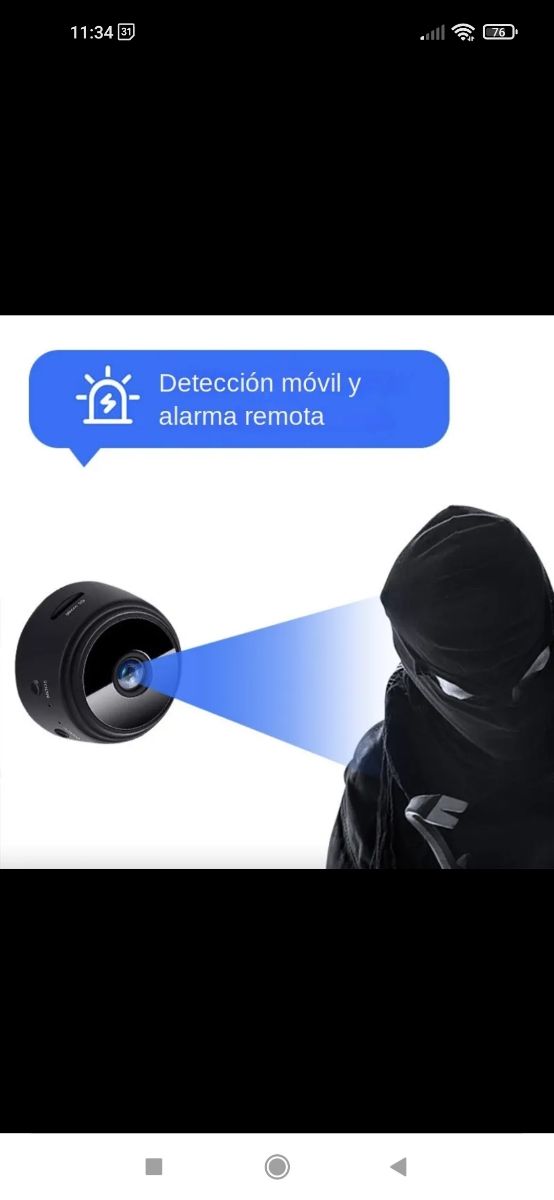 Micro cámara de vigilancia de alta definición 