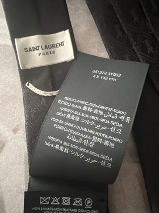 Corbata fina Saint Laurent