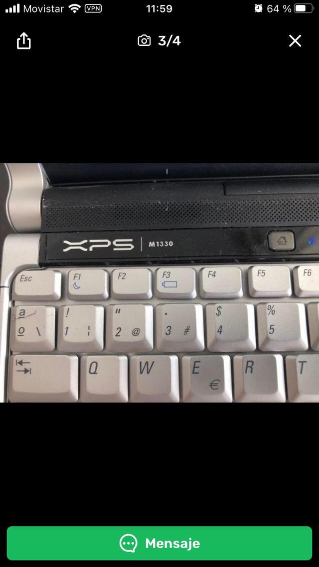 Portátil Dell XPS M1330 para reparar