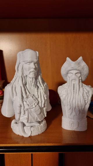 Busto Jack Sparrow y Davy Jones