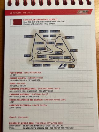 Media Book Scuderia Ferrari Bahrain 2008