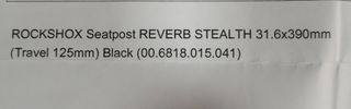  ROCKSHOX REVERB STEALTH 