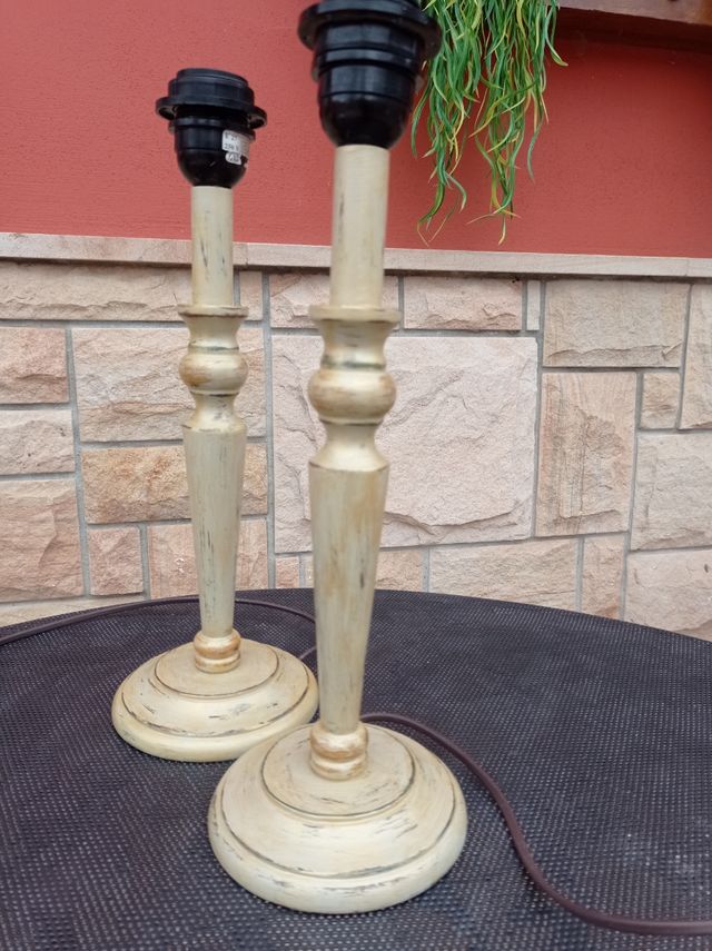 lamparas mesa madera