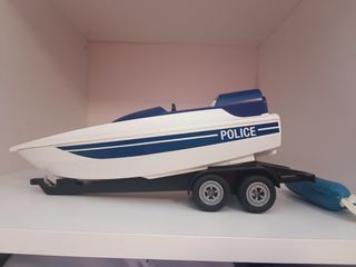 camión todoterreno y lancha Playmobil