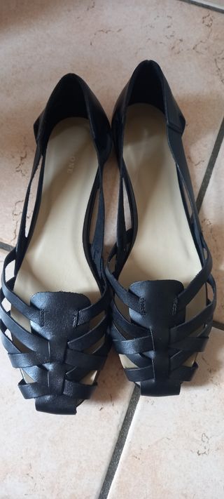 ballerine pelle nere 41 Pier One