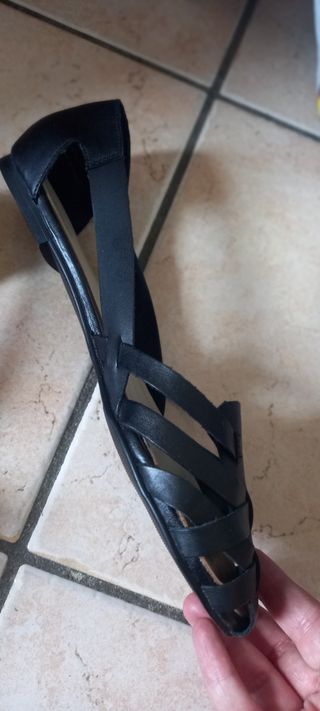 ballerine pelle nere 41 Pier One
