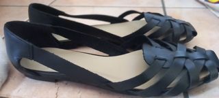 ballerine pelle nere 41 Pier One