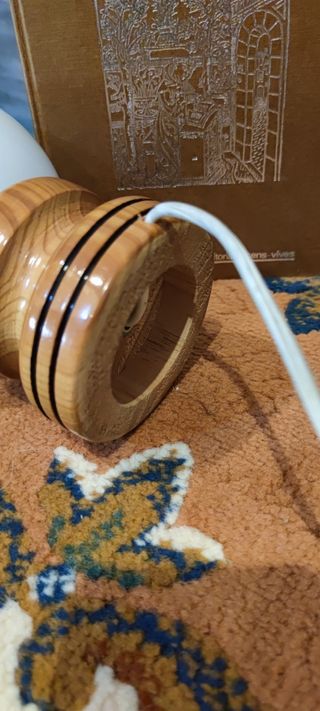 Lamparita vintage madera años 70/80