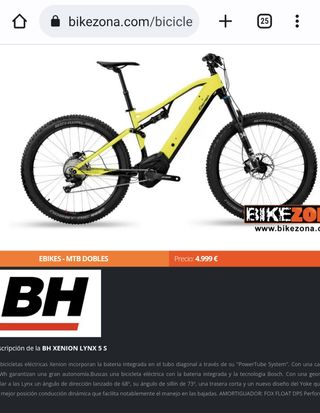 BH Xenion Lynx 5 eBike Enduro MTB