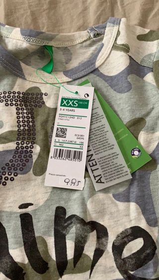 T-shirt Benetton 3-4 anni