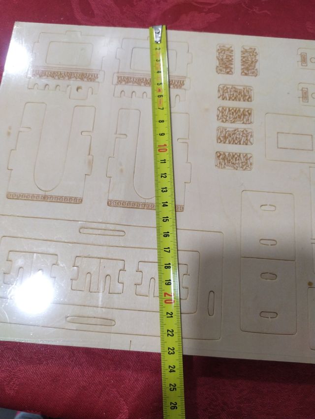 Maqueta de madera.