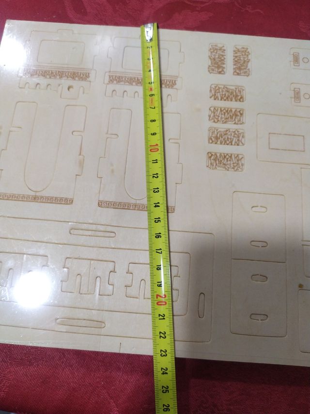 Maqueta de madera.