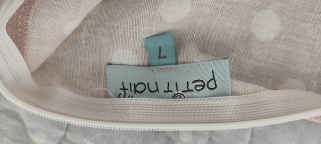 vestido Rosa Palo y Lunares Blancos