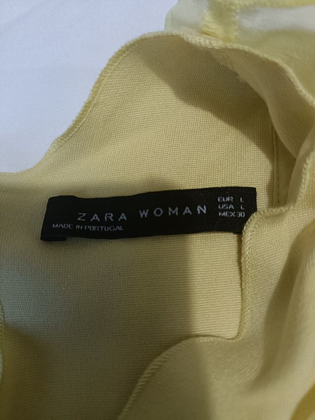 Vestido amarillo Zara