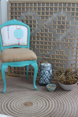 silla vintage restaurada