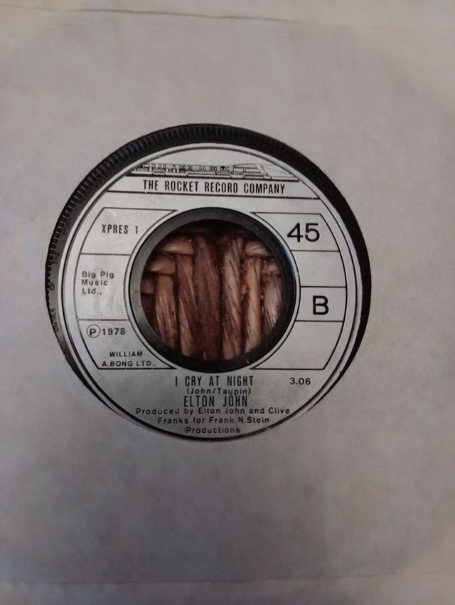 ELTON JOHN I Cry At Night/Part Time Love 7" 45RPM