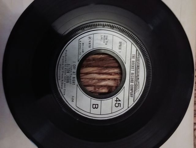 ELTON JOHN I Cry At Night/Part Time Love 7" 45RPM