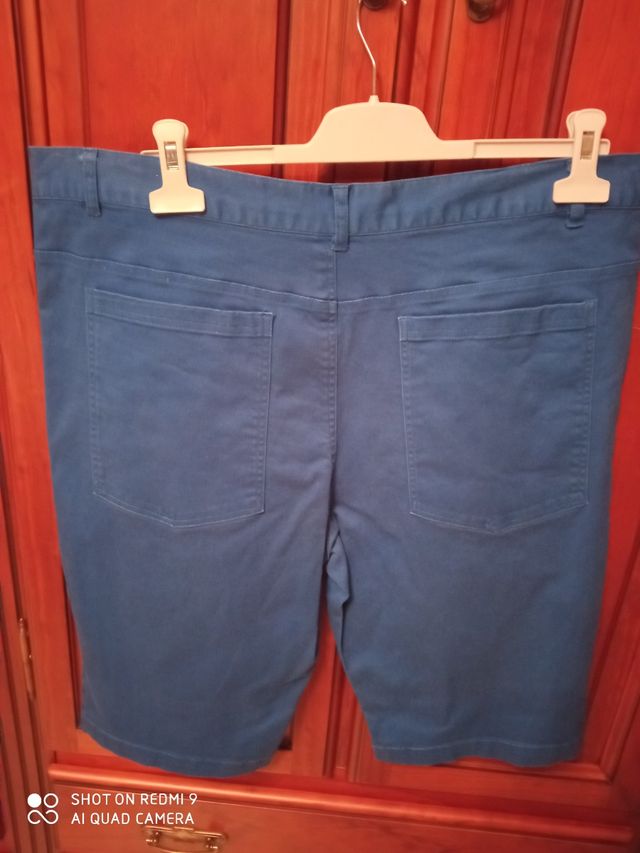 bermuda vaquera azul de hombre