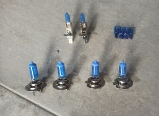 Lámparas coche halógenas Azul