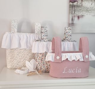 Bolsos individuales y gemelares.