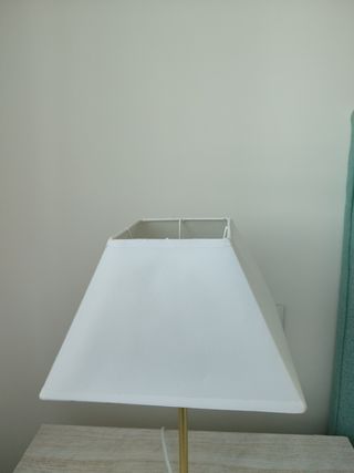 1 Pantalla cuadrada blanca para lampara de mesa