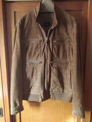 cazadora piel ante de hombre