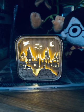 Lámpara led + caja de música de Harry Potter
