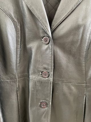 Chaqueta negra de piel talla S