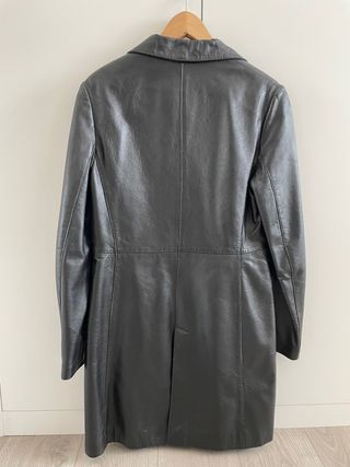 Chaqueta negra de piel talla S