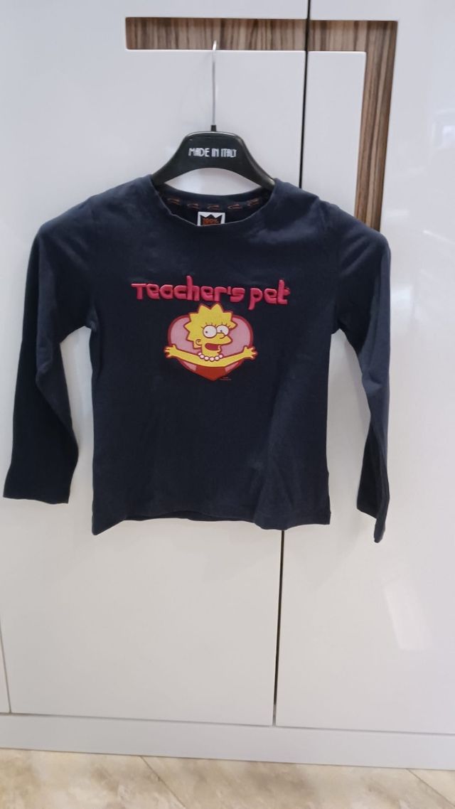 Maglietta bambina di colore Blue marca The Simpson