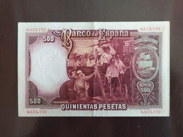 Billete de 500 pesetas.1931