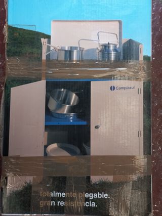 Campingaz 2 Fuegos y Armario de metal.