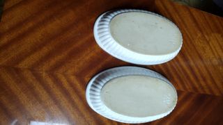 2 pirofile ovali bianche