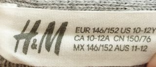 Jersey Gris Niño H y M