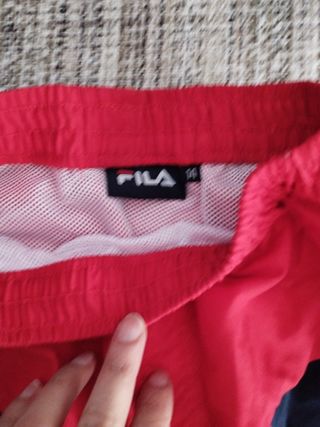 Bañador Niño Talla 10 años Marca FILA con bolsillo