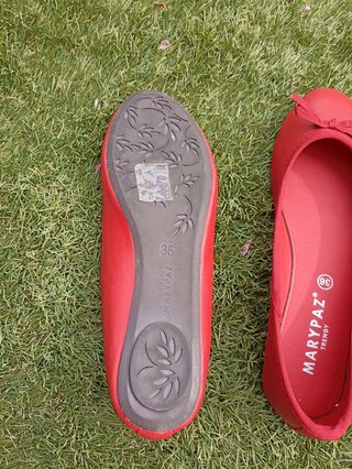 manoletinas rojas talla 36 Marypaz 