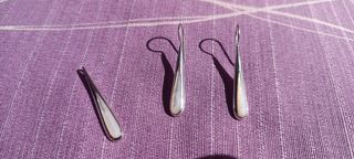 JUEGO DE PENDIENTES Y COLGANTE DE PLATA CON NACAR