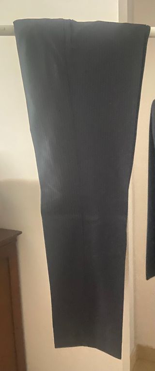 Traje de chaqueta hombre negro de raya diplo