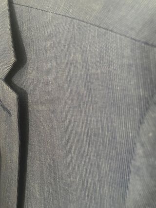 Traje chaqueta azul claro mil rayas